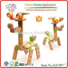 Changable hélicoptère jouets jouets créatifs en bois hélicoptère en bois jouets bricolage